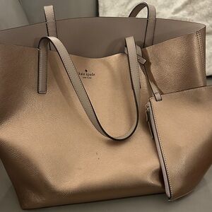 Kate Spade pink shimmering tote